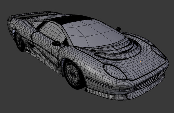 3d model xj 220 - Jaguar XJ 220 Low-Poly by Oscar Johansson